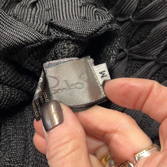 Pepa Pombo Black Knit Tunic Top Mini Dress With Pockets NWT M - Picture 6 of 13